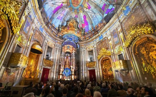 Spiritus Light Show Admission at Clerigos Church in Porto