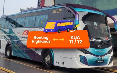 Ônibus de Genting Highlands para o Aeroporto Internacional de Kuala Lumpur por Aerobus