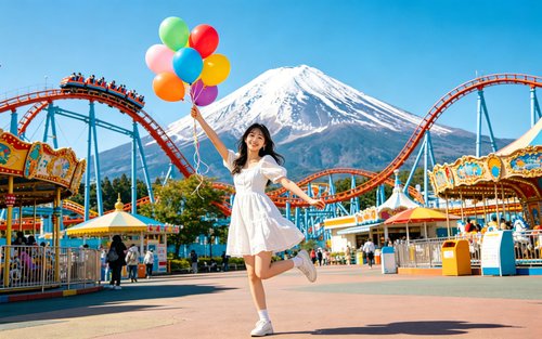 Mt. Fuji Day Trip: Fujikyu Railway & Amusement Park with Giant Slide and Observation Deck (Tokyo Departure)