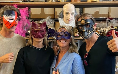 Venetian mask workshop in Venice