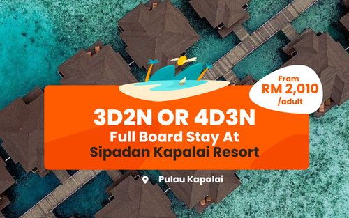 3T2N oder 4T3N Sipadan Kapalai Resort Vollpension-Paket