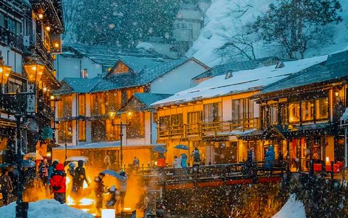 银山温泉&藏王树冰缆车&宫崎藏王狐狸村&大内宿 2日游 (新宿出发)