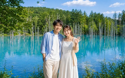 Câu chuyện lãng mạn Hokkaido | Trải nghiệm chuyên sâu nhóm nhỏ | Thị trấn Biei • Ao xanh • Chuyến đi một ngày Furano (khứ hồi Sapporo)