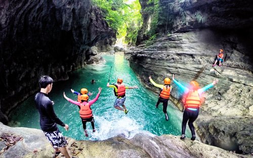 Badian Canyoneering in Cebu and Kawasan Falls Tour