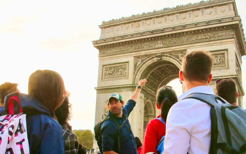 Paris City Highlights Walking & Metro Tour with Arc de Triomphe Entry
