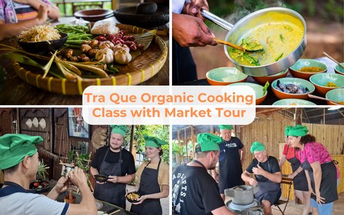 Tra Que Vegetable Village Cooking Class with Market Tour