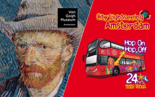 Van Gogh Museum and Hop-On Hop-Off Bus Pass in Amsterdam 