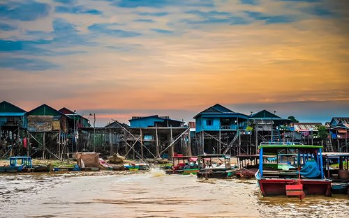 Visite d'une demi-journée de Siem Reap, du Tonlé Sap et du village flottant avec transferts