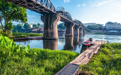 Erawan National Park Tour Waterfall and River Kwai Full Day Tour