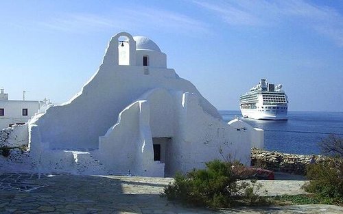 花咲く入江　ミコノス島 ミコノス島 - Search / X