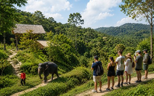 Patong Hill Tribe Elephant Village - Suaka Gajah Phuket