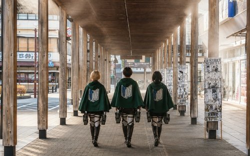 Excursion d'une journée complète à Fukuoka : L'Attaque des Titans et le sanctuaire Kamado avec pèlerinage d'anime