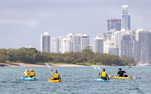 Wave Break Island Half-Day Kayaking & Snorkeling Tour from Gold Coast