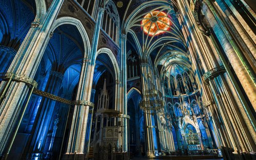 Light of Creation show in Vienna Votive Church