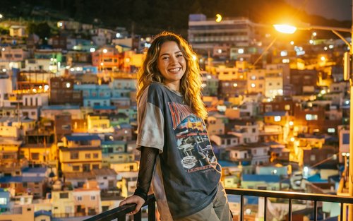 Excursión de un día para ver la vista nocturna de Busan y el mercado de comida tradicional