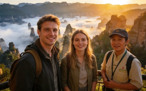 Eine Avatar Mnt-Furong Stadt für Sechs: Zwei- bis Fünftägige Tour mit Englischsprachiger Führung