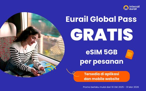 Eurail Global Pass - 33 Negara Eropa