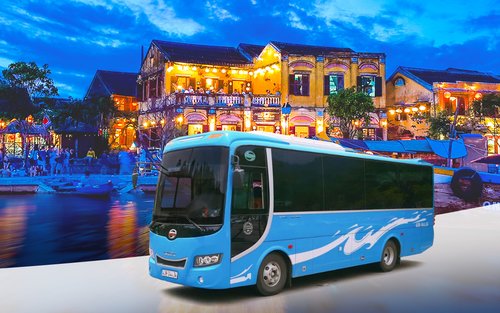 Gedeelde bustransfers tussen Hoi An en Ba Na Hills