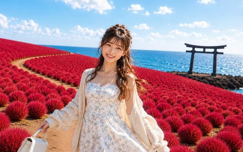 Ibaraki Day Trip: Oarai Isosaki Shrine's Torii Gate in the Sea & Nakaminato Fish Market & Amabiki Kannon & Hitachi Seaside Park (Departing from Tokyo)