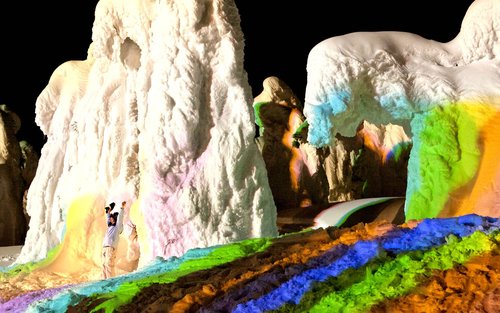 Zao Snow Monster Trees Illumination Tour from Sendai Station