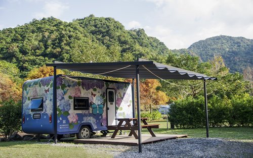 Kamperen in Yilan | Nashan Nagu-camper. Leeg kamperen in een Tayal-totemtent