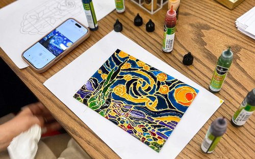 Antalya: Taller de pintura sobre vidrio - Colores bailando con la luz