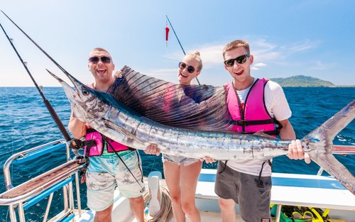 Phuket Deep Sea Fishing at Racha Island Boat Cruise