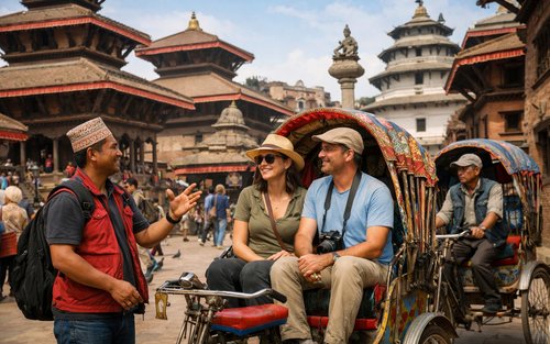 Tour Xe Kéo Nửa Ngày Phố Cổ Kathmandu với Di sản UNESCO