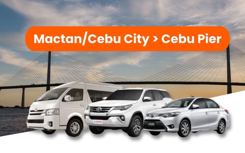 Prywatne transfery na Cebu między Cebu City/Mactan a Cebu Pier