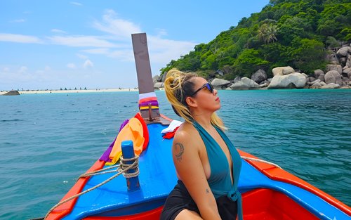 Koh Tao : Excursion privée en bateau à longue queue avec tuba et visite de Nang Yuan