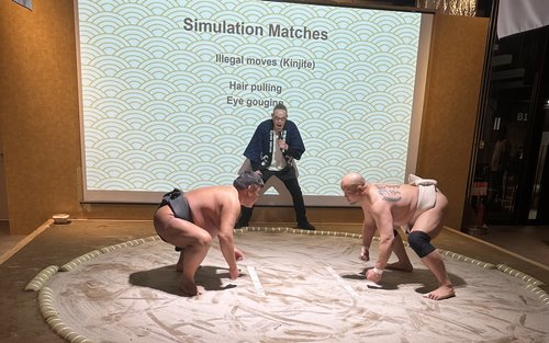 Kyoto Sumo Experience with Rikishi Challenge with Meal