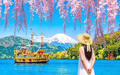 【Mount Fuji & Hakone One-Day Tour】Owakudani & Lake Ashi Pirate Ship & Lake Yamanaka & Oshino Hakkai & Aerial Cable Car Experience Tour (Departing from Tokyo)