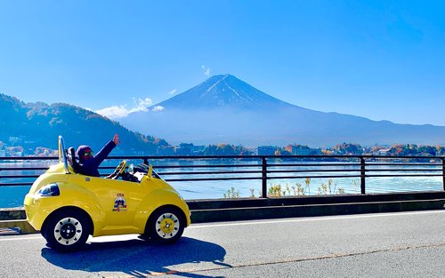 Choro-Q Mini Car Driving Experience in Lake Kawaguchi Area