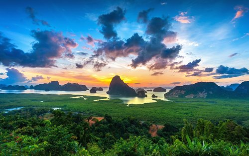 Celodenní objevování zálivu Phang Nga a Mantra Forest Spa