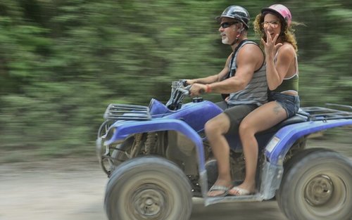 Adventure in ATV and Cenote swimming in Mexico
