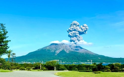 桜島、仙巌園、天文館通り商店街日帰りツアー