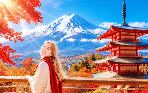 Mount Fuji Classic Tour | Arakurayama Sengen Park/Mount Fuji 5th Station, Oshino Hakkai & Gotemba Premium Outlets/Hot Spring Day Trip | Depart from Tokyo/Shinjuku