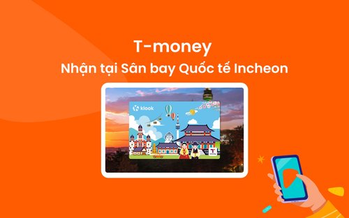 Thẻ T-Money Klook (Nhận tại Hàn Quốc) 