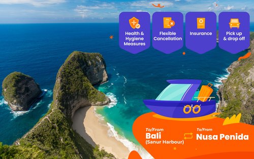 Билет на скоростной катер между Бали (Санур) и Нуса-Пенида