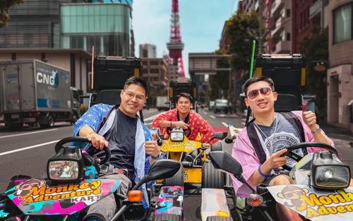 Tokio: Experiencia de 2 horas en Go-Kart por el Puente Arcoíris con fotos
