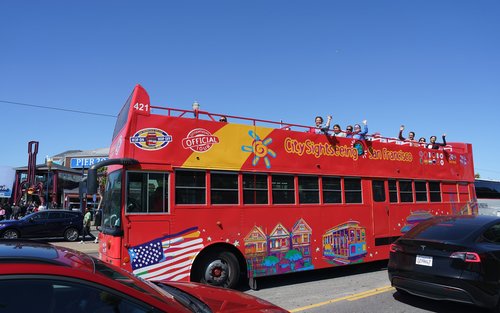 San Francisco Hop-On Hop-Off Double-decker Bus