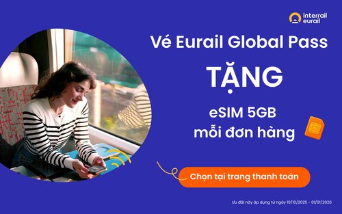Vé Tàu Eurail Global Pass - 33 Quốc Gia Châu Âu