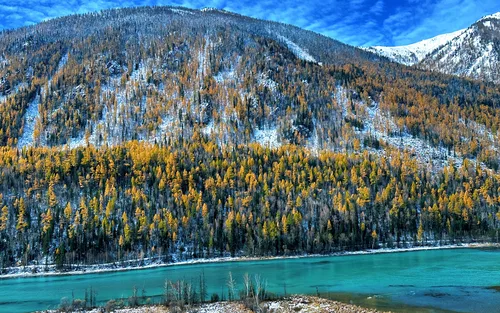 Xinjiang Shuanghu Winter Narrative 8-Day Tour (1+1 First Class + DSLR & Drone Travel Photography + Kanas Snowmobile + Hemu + Jikepulin Skiing + Twice Entry to Sayram Lake)
