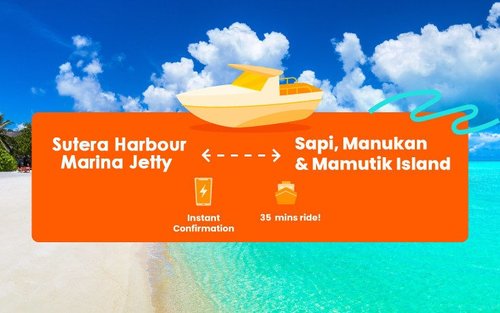 共乘渡轮接送 沙巴沙比岛 - 马努干岛 - 马穆迪岛