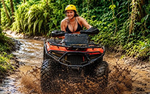 Ubud ATV-tur, forsränningsupplevelse och risterrass