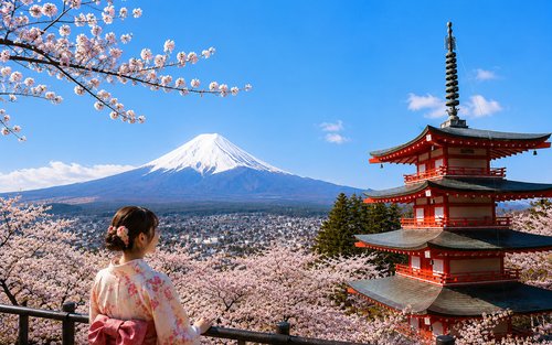 Mt. Fuji Scenic Highlights: Arakurayama, Honcho, Lake Kawaguchi