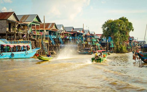 Siem Reap Tonle Sap & Floating Village Half-Day Tour with Transfers