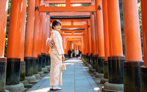 Arashiyama Togetsukyo Bridge & Bamboo Forest Path & Nara Park & Fushimi Inari-taisha Shrine Senbon Torii One-Day Tour (Departing from Osaka)
