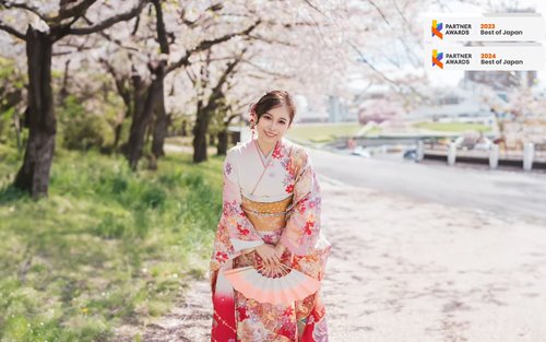 Rental Kimono & Yukata Tokyo Asakusa di Kimono Miyabi Stasiun Asakusa 