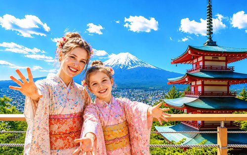 Mount Fuji Classic Tour | Arakurayama Sengen Park/Mount Fuji 5th Station, Oshino Hakkai & Gotemba Premium Outlets/Hot Spring Day Trip | Depart from Tokyo/Shinjuku